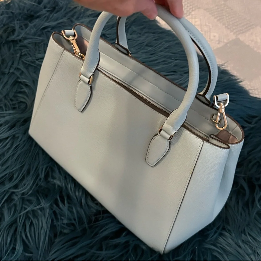 Kate Spade Kristi satchel in dewy blue Saffiano leather - Picture 4 of 7